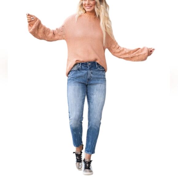 KanCanHigh Rise Mom Fit Jeans 7/27 - Picture 3 of 13